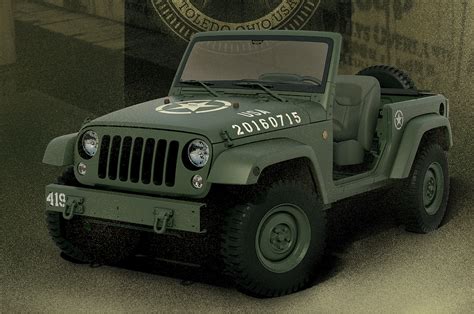 Jeep Wrangler 75th Salute Concept One Off Per I 75 Anni Wired