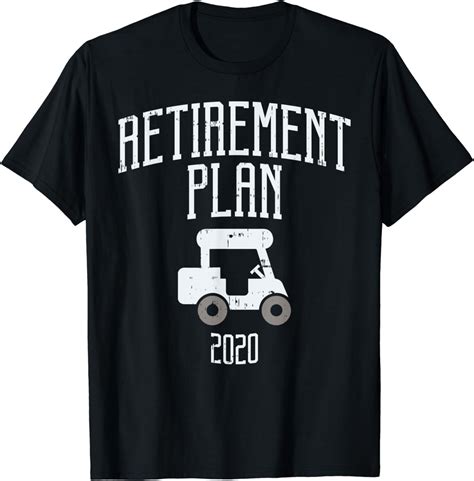Retirement Plan 2020 Golf Funny Retiring Golf Player T T Shirt