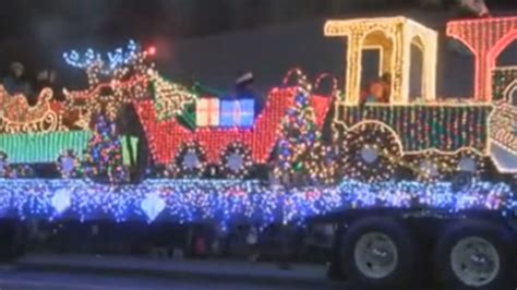 Many Floats And Lights Lined Up For Christmas Parades In The Valley