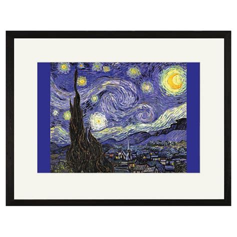 Starry Night Framed Print Starry Night Van Gogh Gogh The Starry