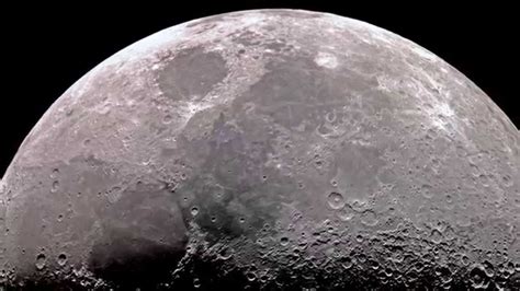 Moon In High Resolution Through Telescope Youtube
