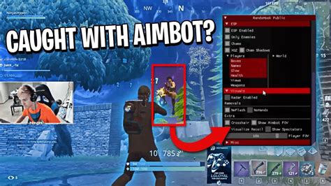 Ninja Caught With Aimbot Fortnite Best Moments 5 Youtube