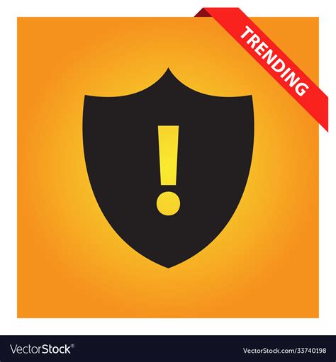 Security Alert Icon For Web And Mobile Royalty Free Vector