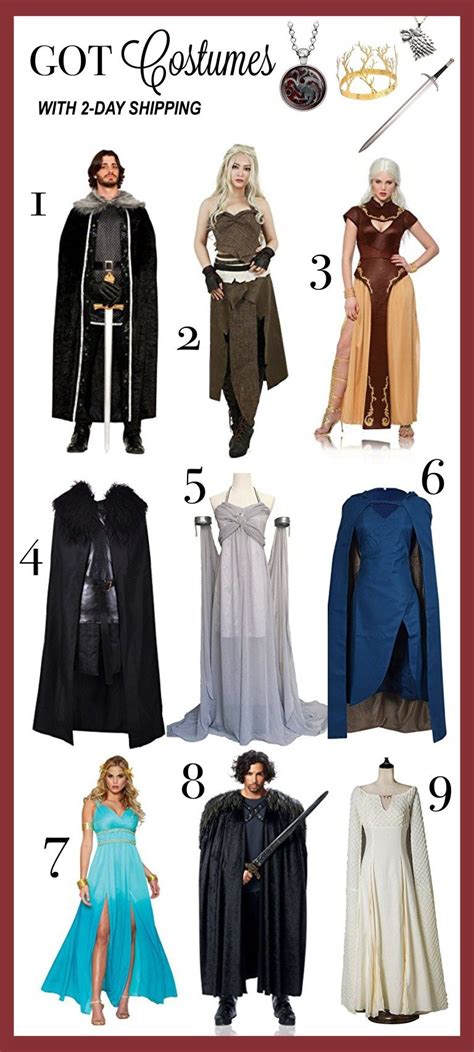 60 easy halloween costumes to diy this year; GOT Costumes Halloween DIY - PartyLookBook | Got costumes, Game of thrones dress, Game of ...