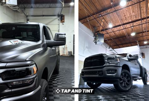 2023 Ram 3500 Laramie Stealth Satin Ppf Ceramic Tint ⋆ Tap And