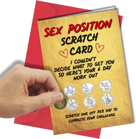 1251 Rude Valentine Birthday Anniversary Funny Scratch Card Him Her Sex
