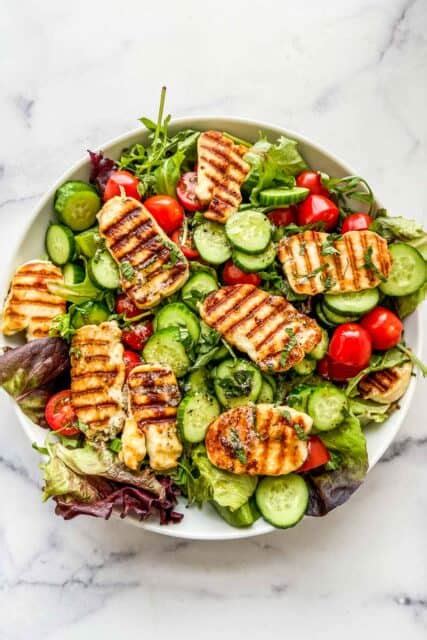 Grilled Halloumi Salad This Healthy Table