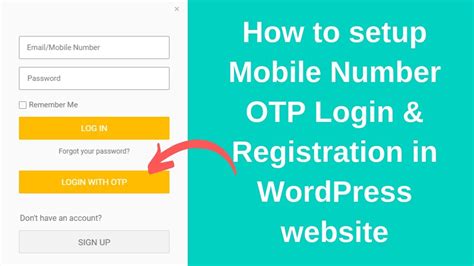 How can this be achieved, with optimization. How to Setup Mobile Number OTP Login & Registration ...