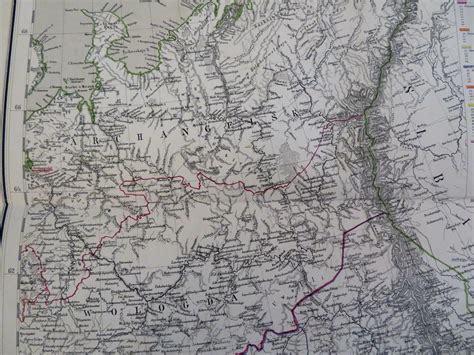 Russian Empire Archangelsk Novgorod Muscovy 1885 Flemming Detailed Map