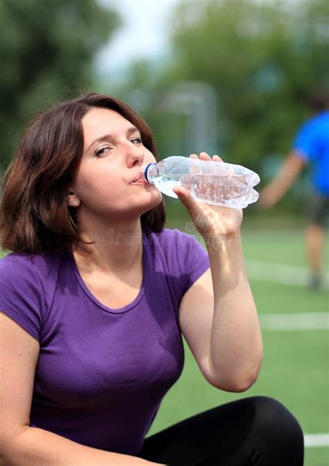 Fitness Woman Drinking Water Stock Photo Image Of Activity Fitness