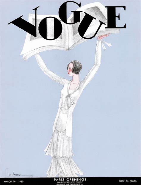 A Vintage Vogue Magazine Cover Of A Naked Woman Art Print By Georges Lepape My Xxx Hot Girl