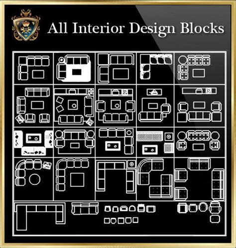 Interior Design Cad Blocks Collection V4 Cad Design Free Cad