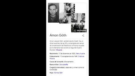 Amon Goth YouTube