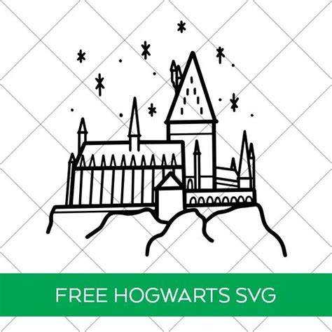 Free Hogwarts SVG in 2021 | Hogwarts, Hogwarts sign, Hogwarts silhouette