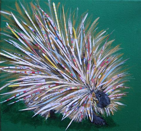 Prickly Porcupine Limited Edition Print From Original Painting Etsy