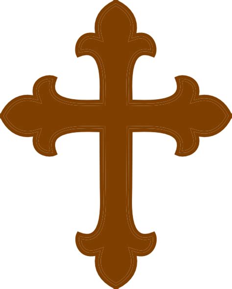 Brown Cross Clip Art