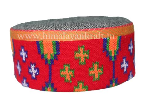 Himachal Hat Cap Be A Pahari Grey With Beautiful Patti Himalayankraft