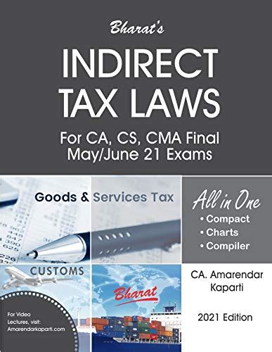Buy Indirect Tax Laws For Ca Cs Cma Final May June 2021 Exams Book Online At Low Prices In