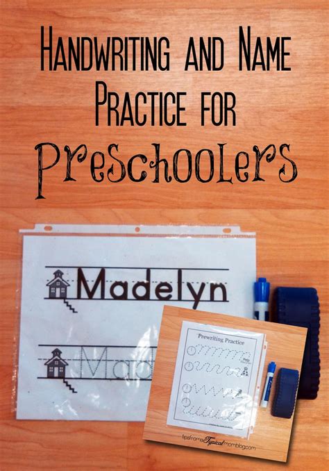 Name And Handwriting Practice Ideas For Preschoolers