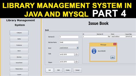 Library Management System Project In Java Part 4 Youtube