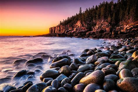 Otter Cliffs Sunrise Acadia National Park Photograph By Jeff Bazinet