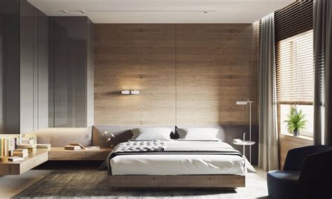 Bedroom simple bed designs in wood appealing tall. Wooden Wall Designs: 30 Striking Bedrooms That Use The ...