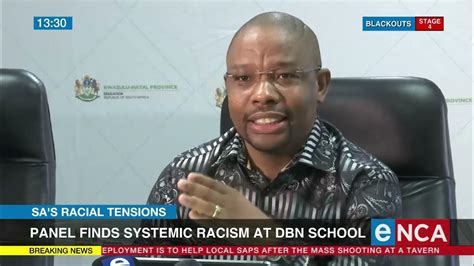 Panel Finds Systemic Racism At Durban School Youtube