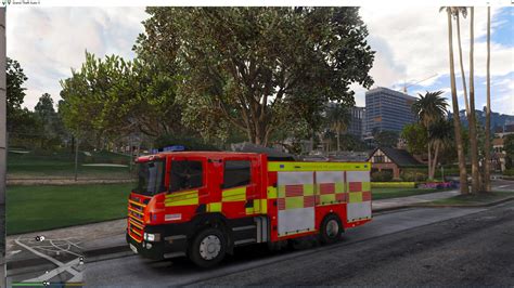 Leicestershire Fire And Rescue Scania P280 Gta5