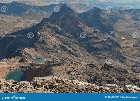 Volcanic Rock Formations Mount Kenya Stock Image Image Of Hike