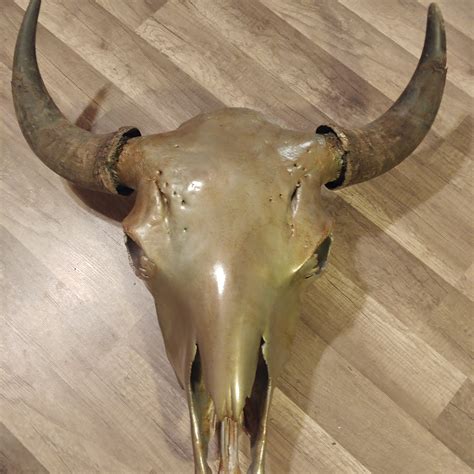 Custom Painted Buffalo Skull Etsy