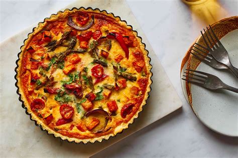 Roasted Vegetable Quiche Recipe