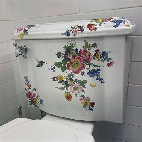Scented Garden Painted Toilet Tank And Lid In 2022 Toilet Tank Scent