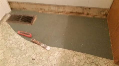 Usually vinyl or linoleum flooring is the cheapest bathroom flooring option, but this really depends on whether the job is done. help remove 80's linoleum floor! - DoItYourself.com Community Forums