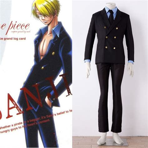 Anime One Piece Sanji Cosplay Costume Outfit Custom Made For Man And