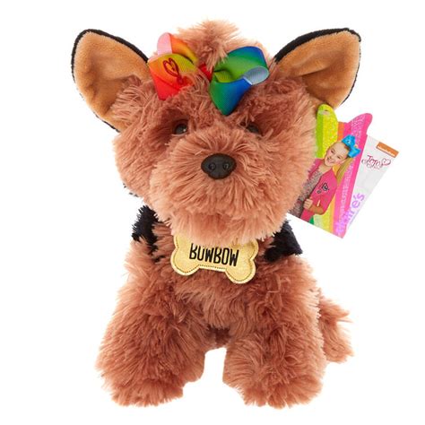 Jojo Siwa Bow Bow The Dog Soft Toy Brown Claires