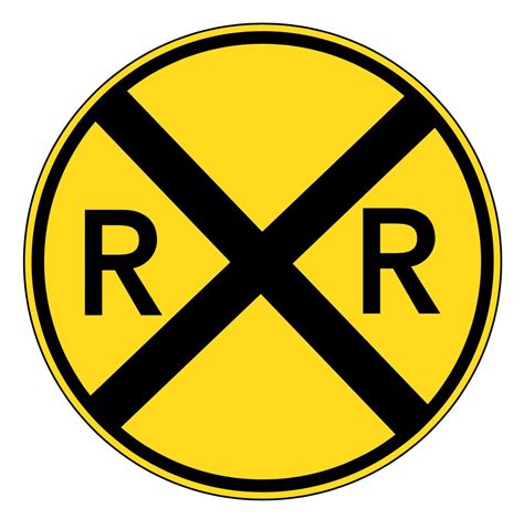 Free High Resolution Railroad Sign Digital Download Clipart Railroad