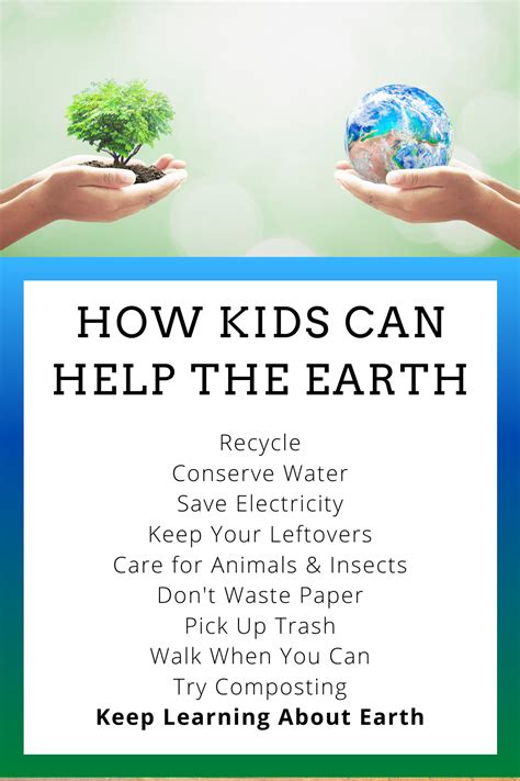 How Kids Can Help The Earth Earth For Kids Earth Day Activities Pet