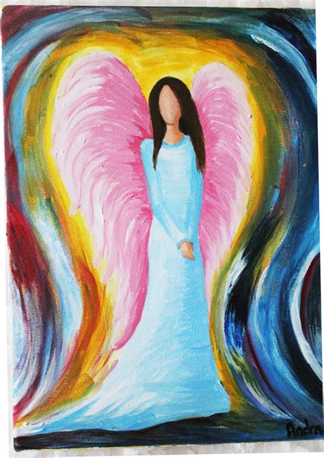 Angel Acrylic Painting By Andrinja On Deviantart