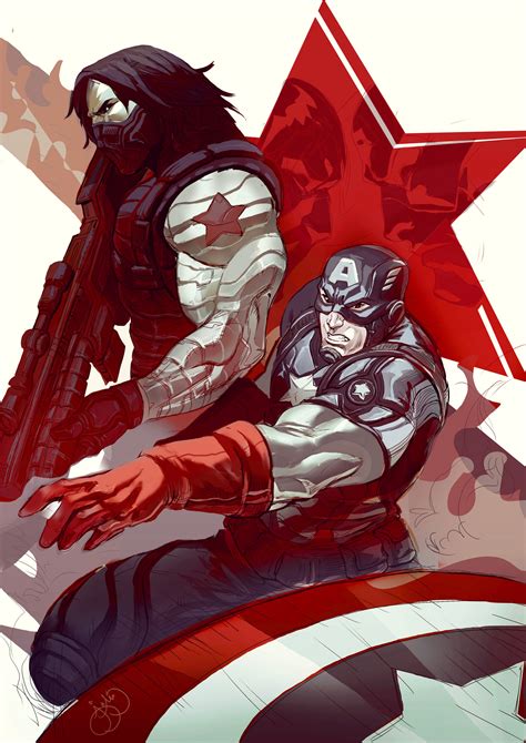 James Marinho Comic Art Captain America The Winter Soldier