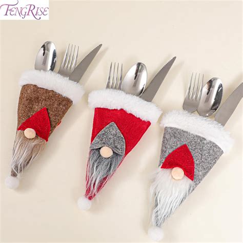 Christmas Kitchen Knife And Fork Sleeve Merry Christmas Decoration For