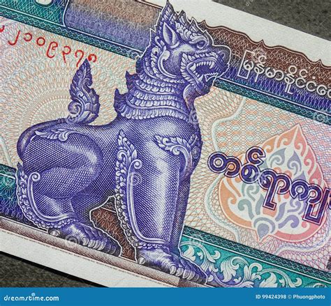 Myanmar Money Bank Note Stock Photo Image Of Asian Banknote 99424398