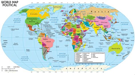 Map Of The World Printable Large World Map With Country Names
