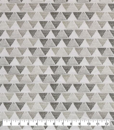 Wide Flannel Fabric Brown Triangles Joann