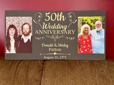 50th Wedding Anniversary Personalized Canvas Print 365canvas