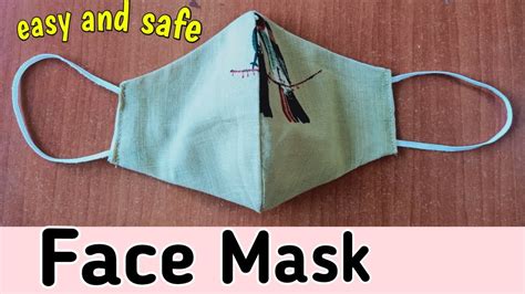 Face Mask Fabric Face Mask How To Make Face Mask Youtube