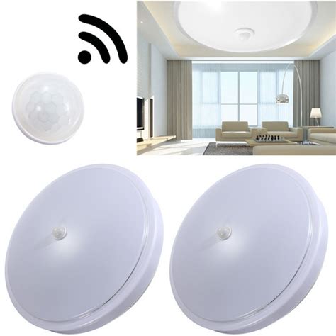 Detailed ceiling flush mount buying guide covering types, styles, materials, shades, bulbs. 12W PIR Infrared Motion Sensor Flush Mounted LED Ceiling ...