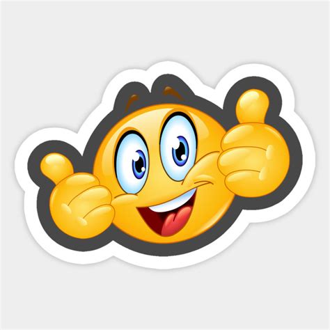 Thumbs Up Emoji Emoji Sticker Teepublic Uk