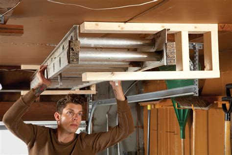 Make The Most Of Your Garage Storage With A Ladder Rack Home Storage