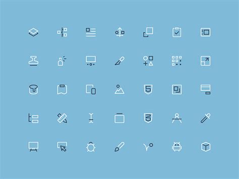 Design And Dev Outline Mini Icons By Nucleo On Dribbble