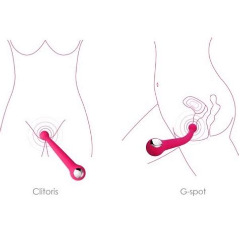 Svakom Bonnie Double Head Flexible G Spot And Clitoris Pleasure Vibrator Plum Red Sex Toys At